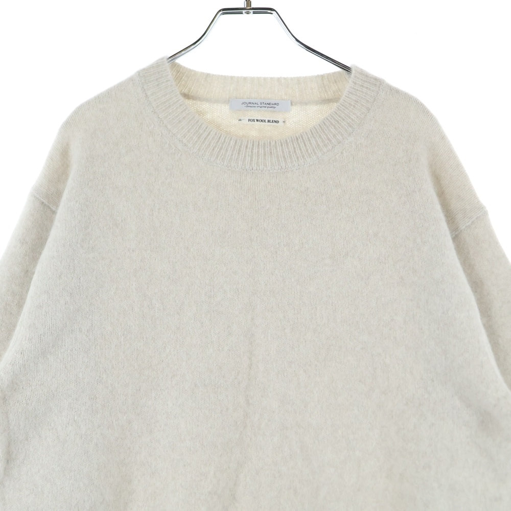 JOURNAL STANDARD(ジャーナルスタンダード) FOX WOOL BREND Sweater クルーネック ウールニットセーター アイボリー 24-080-600-5520-3-0