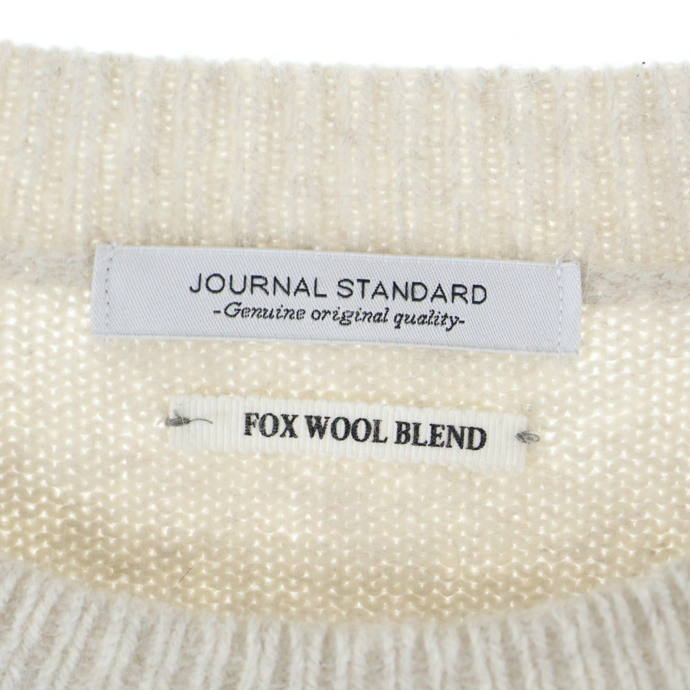 JOURNAL STANDARD(ジャーナルスタンダード) FOX WOOL BREND Sweater クルーネック ウールニットセーター アイボリー 24-080-600-5520-3-0