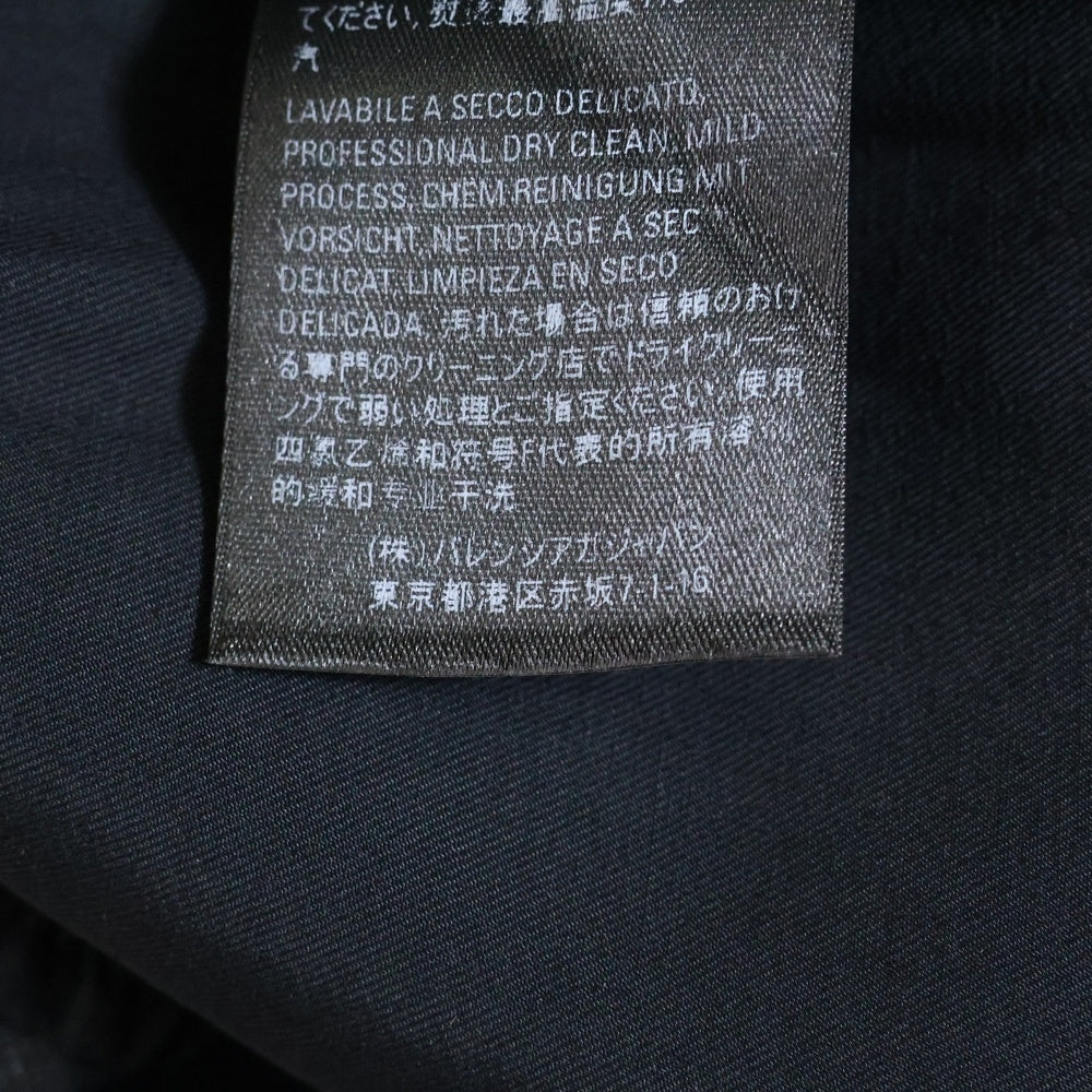 BALENCIAGA(バレンシアガ) Logo Elasticated Waist Wide Leg Trousers ウエストロゴ ワイドイージーパンツ ブラック 675482 TJO25