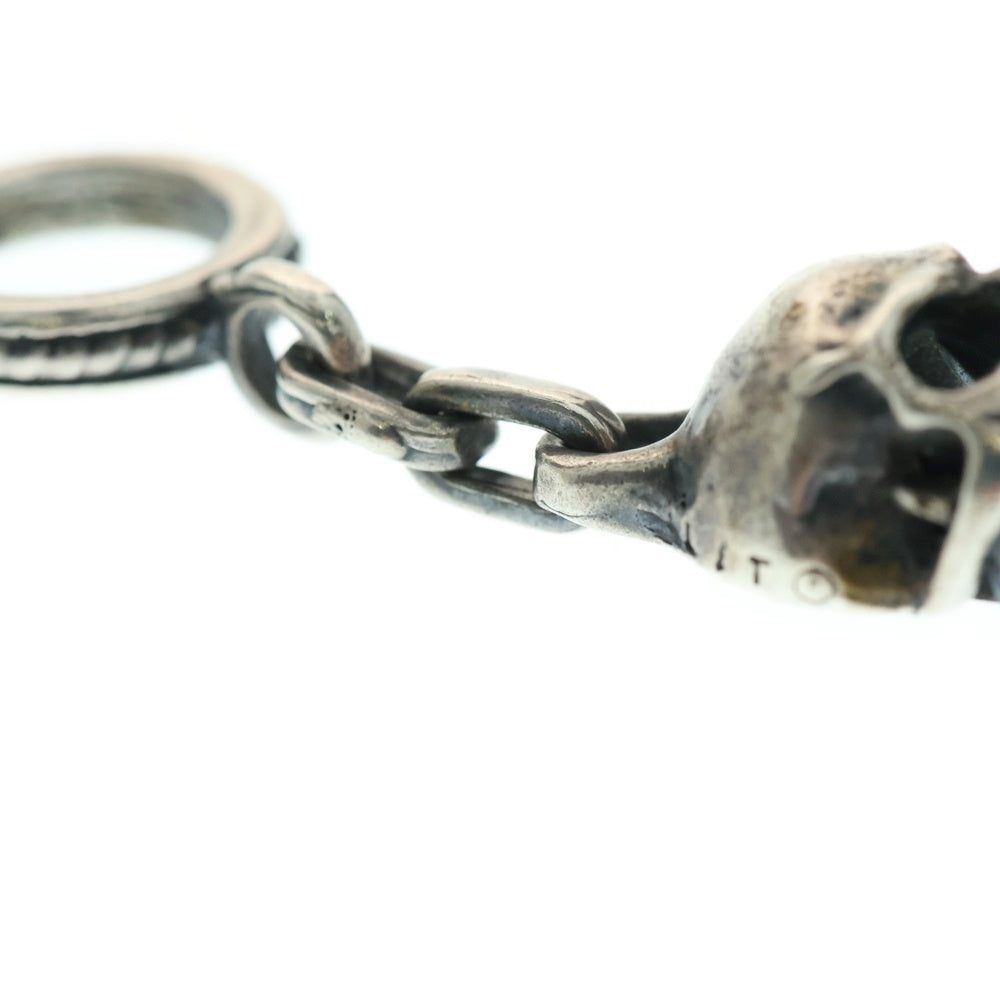 Leathers and Treasures(レザーズアンドトレジャーズ) Small Skull Link Bracelet スモールスカルリンクブレスレット 5Link シルバー