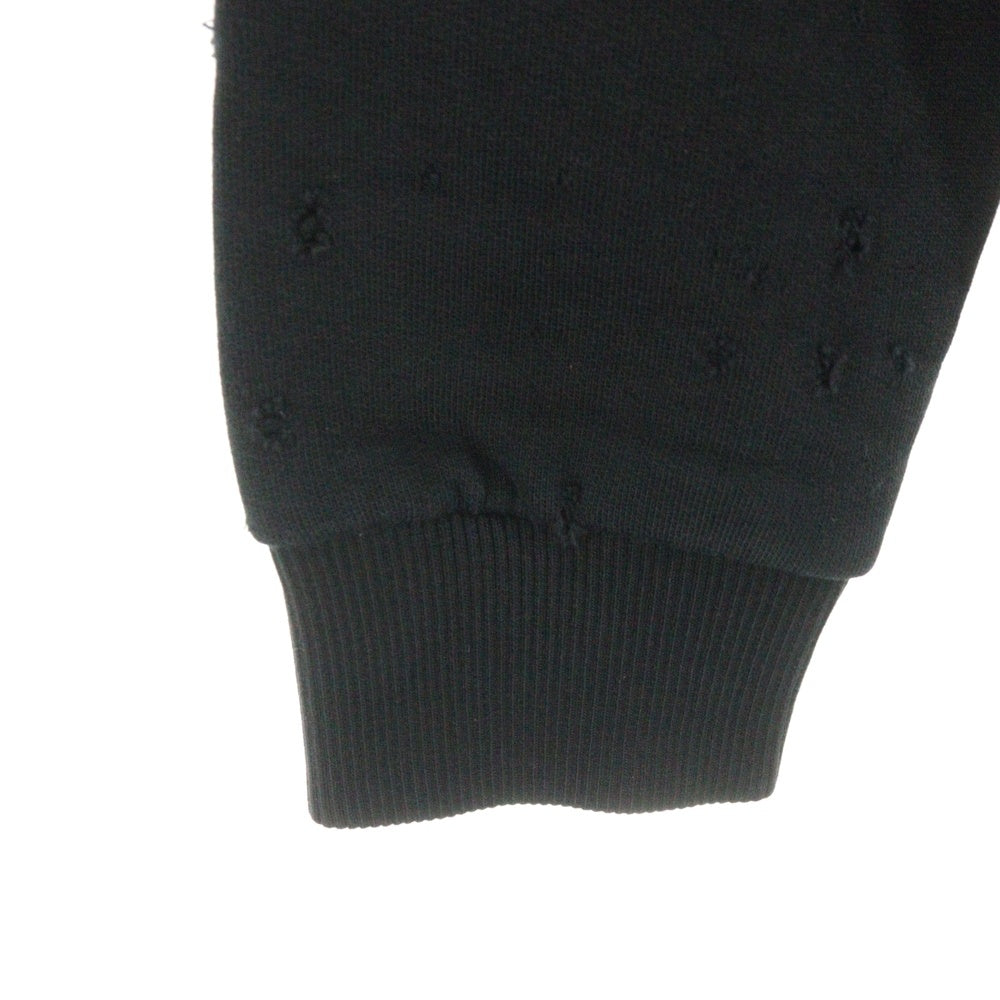 GIVENCHY(ジバンシィ) 15AW Destroy Hoodie デストロイ加工 ロゴプリント プルオーバーパーカー フーディー ブラック 15W 7191 653