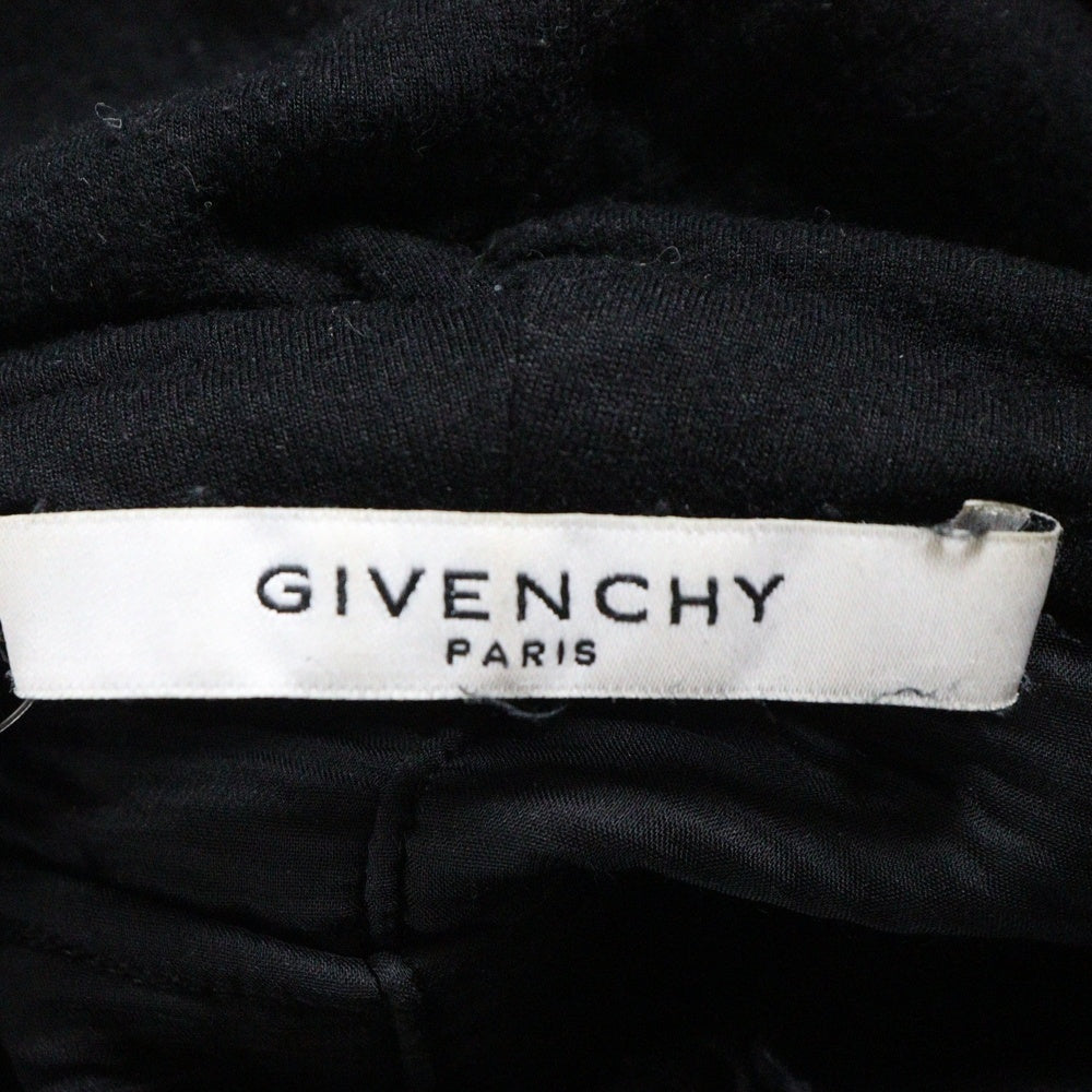 GIVENCHY(ジバンシィ) 15AW Destroy Hoodie デストロイ加工 ロゴプリント プルオーバーパーカー フーディー ブラック 15W 7191 653