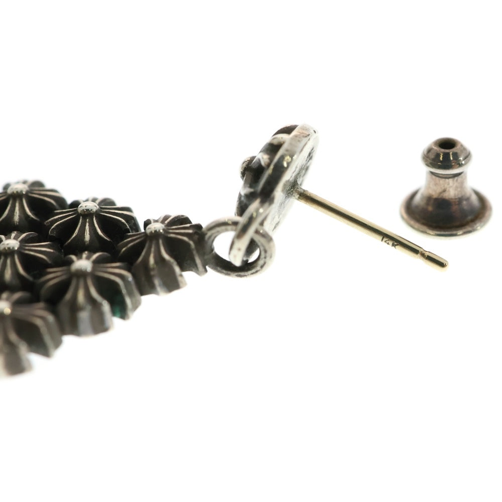 CHROME HEARTS(クロムハーツ) DRP CHN MAIL PLS ドロップ チェーンメイルプラス ピアス シルバー