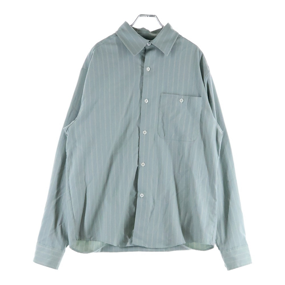 KITH(キス) 25AW Flannel Tomas ストライプ長袖シャツ グリーン