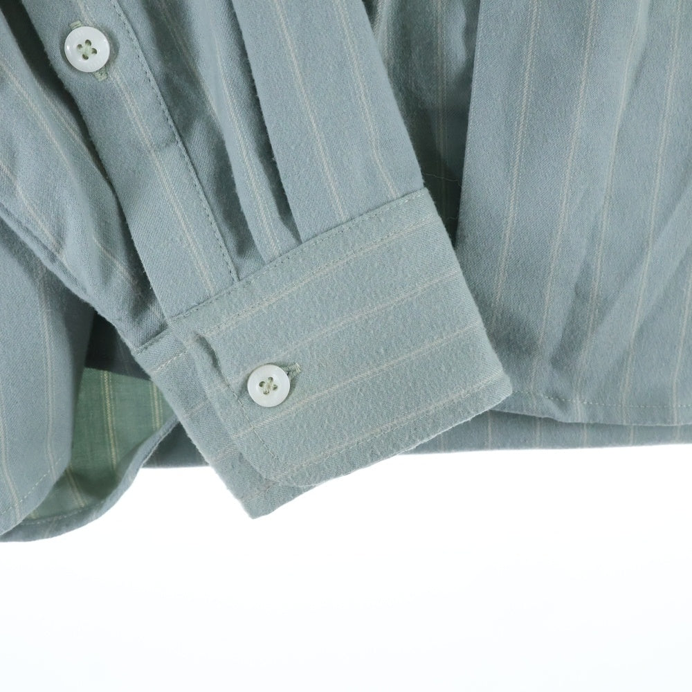 KITH(キス) 25AW Flannel Tomas ストライプ長袖シャツ グリーン