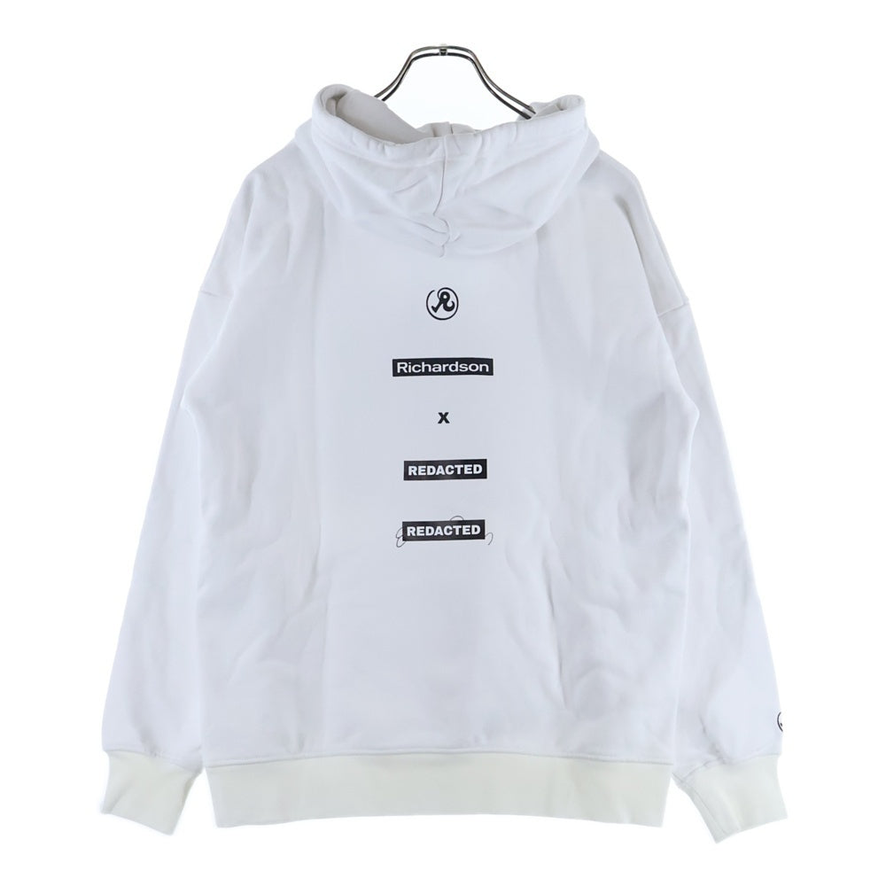 Richardson(リチャードソン) ×Gilles Peress Hooded Sweatshirt ×ジールペレス フーデッドスウェットシャツ フォトプリントプルオーバースウェットパーカー ZPM-81100-A ホワイト