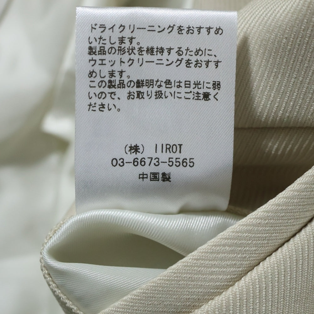 NO BRAND(ノーブランド) IIROT イロット Eco Jacket エコジャケット 2B シングルテーラードジャケット 025-024-WJ31 ベージュ