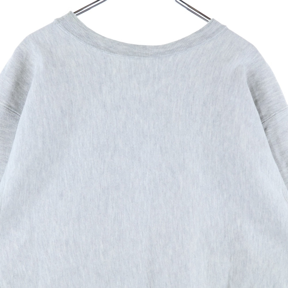 CHAMPION(チャンピオン) 80s Reverse Weave Michigan Rose Bowl リバースウィーブ ミシガンローズボール ロゴプリントクルーネックスウェットシャツ グレー