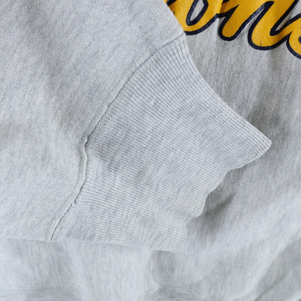 CHAMPION(チャンピオン) 80s Reverse Weave Michigan Rose Bowl リバースウィーブ ミシガンローズボール ロゴプリントクルーネックスウェットシャツ グレー