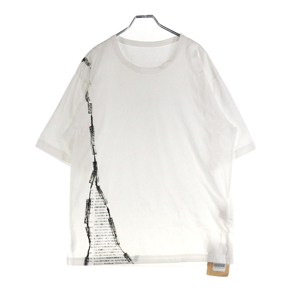 Ground Y(グラウンドワイ) Tape jersey Short sleeves big T テープジャージーショートスリーブビッグTシャツ GG-T22-024 ホワイト