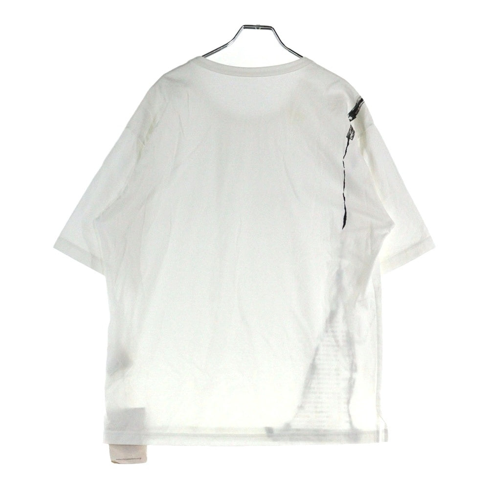Ground Y(グラウンドワイ) Tape jersey Short sleeves big T テープジャージーショートスリーブビッグTシャツ GG-T22-024 ホワイト