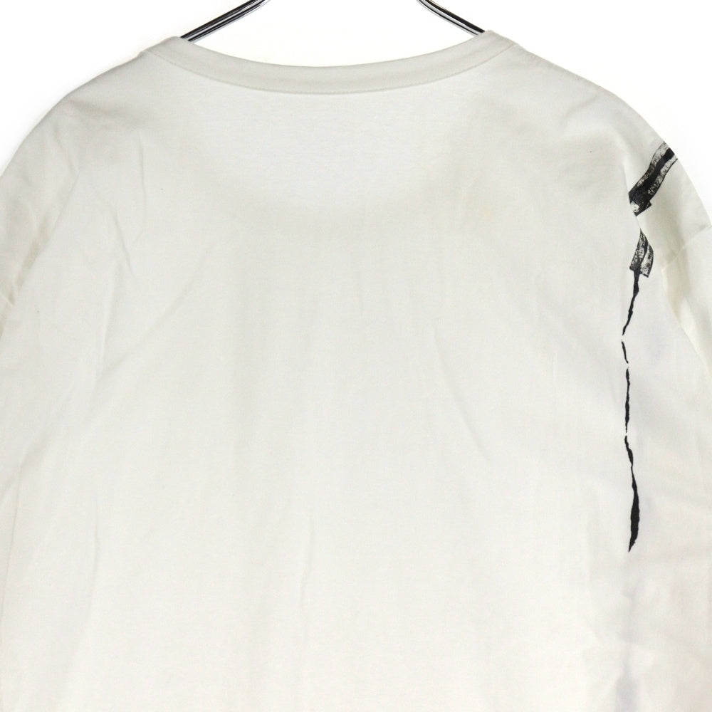 Ground Y(グラウンドワイ) Tape jersey Short sleeves big T テープジャージーショートスリーブビッグTシャツ GG-T22-024 ホワイト