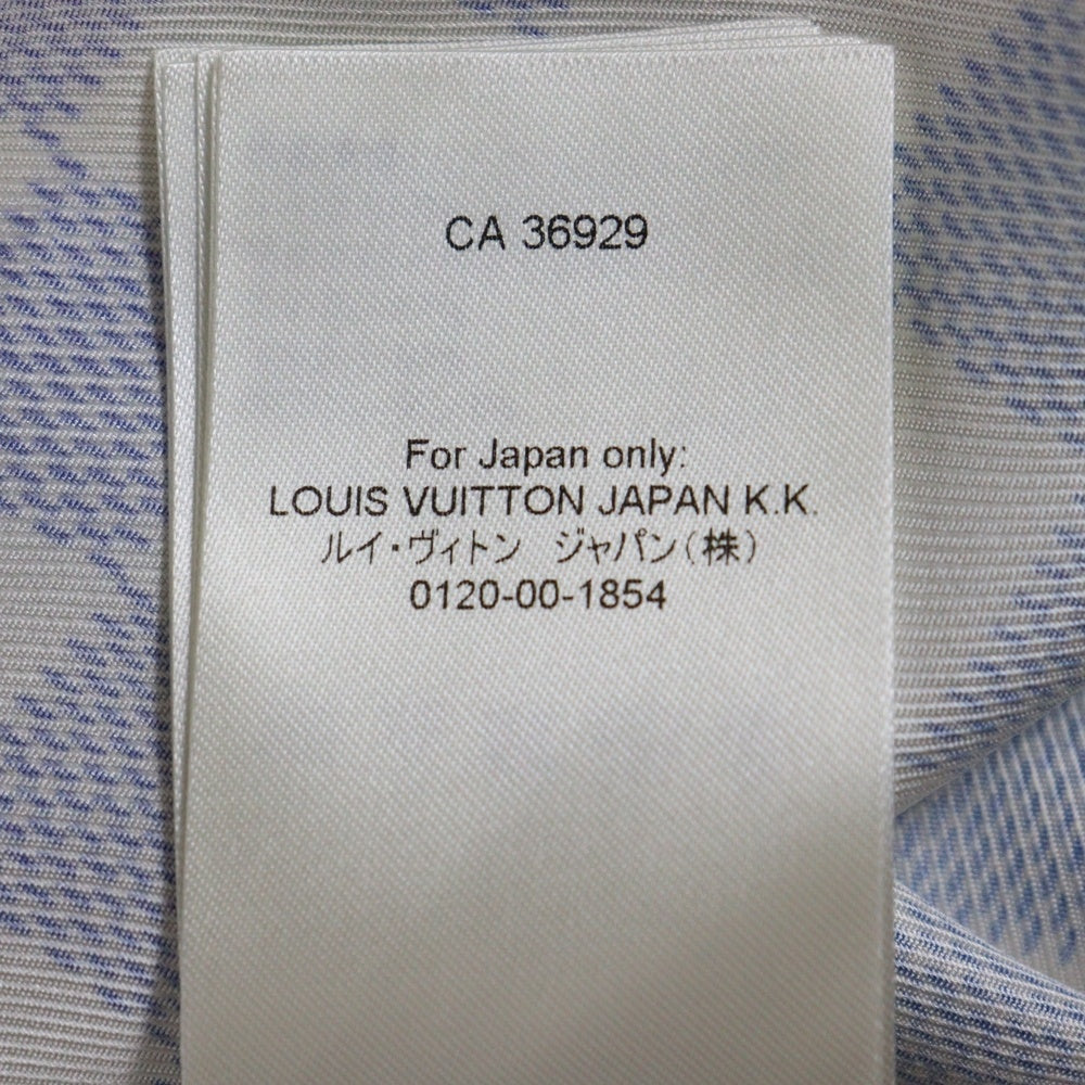 LOUIS VUITTON(ルイヴィトン) 25AW Multicolor Gradient Damier Silk Polo Shirt ダミエグラデーション シルク半袖シャツ グリーン RM252MV SHC HTS34W