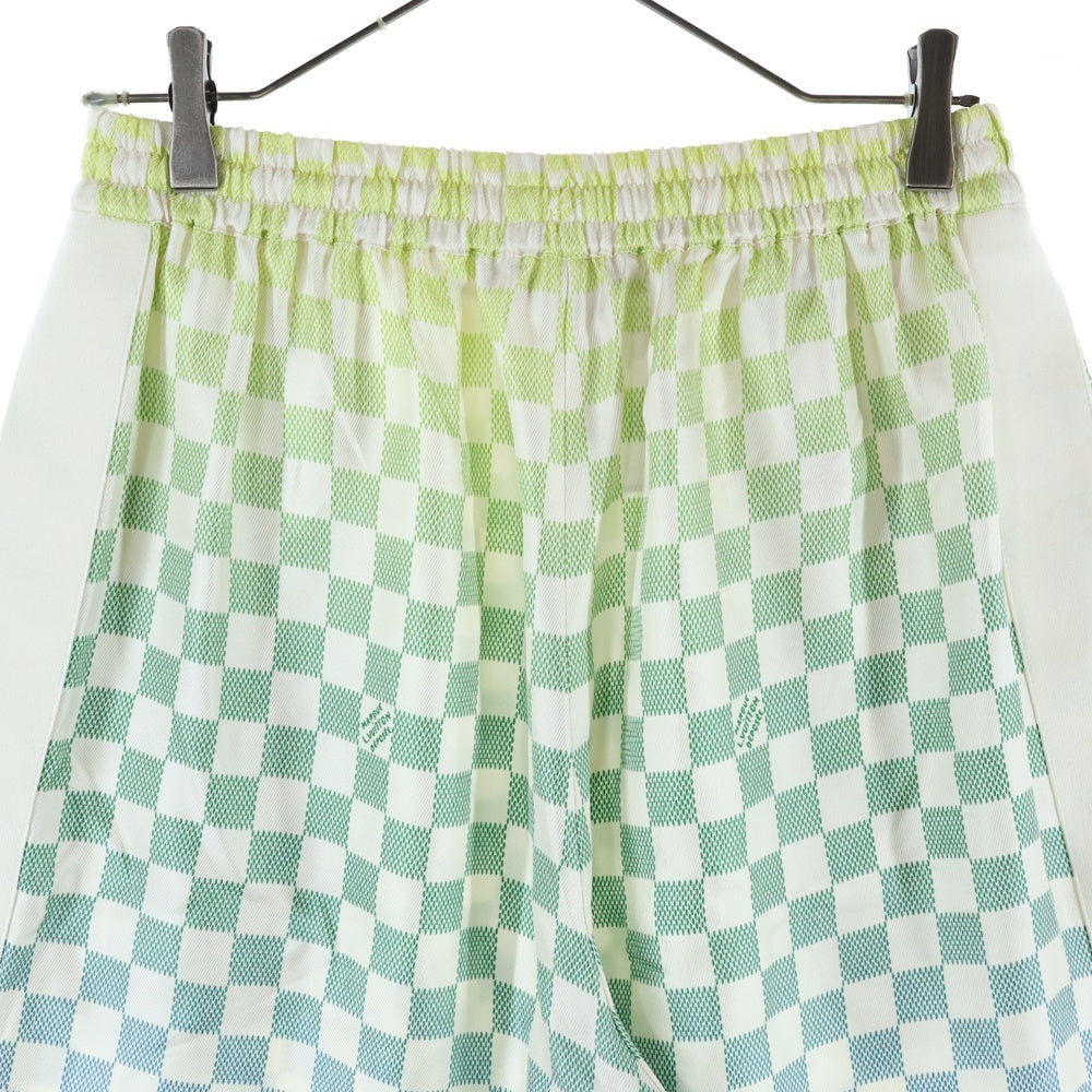 LOUIS VUITTON(ルイヴィトン) 25AW Multicolor Gradient Damier Silk Shorts ダミエグラデーション シルクショーツ ハーフパンツ グリーン RM252MV SHC HTP31W