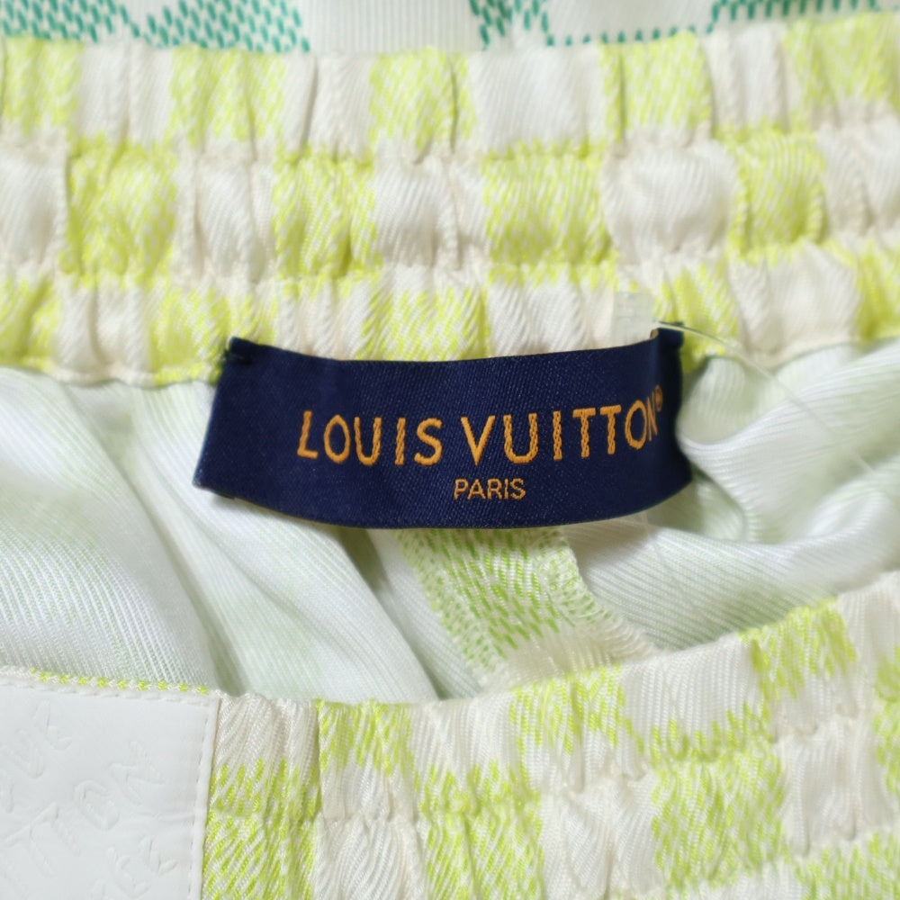LOUIS VUITTON(ルイヴィトン) 25AW Multicolor Gradient Damier Silk Shorts ダミエグラデーション シルクショーツ ハーフパンツ グリーン RM252MV SHC HTP31W