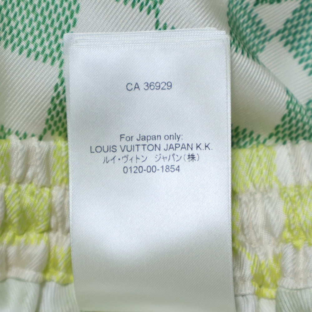 LOUIS VUITTON(ルイヴィトン) 25AW Multicolor Gradient Damier Silk Shorts ダミエグラデーション シルクショーツ ハーフパンツ グリーン RM252MV SHC HTP31W