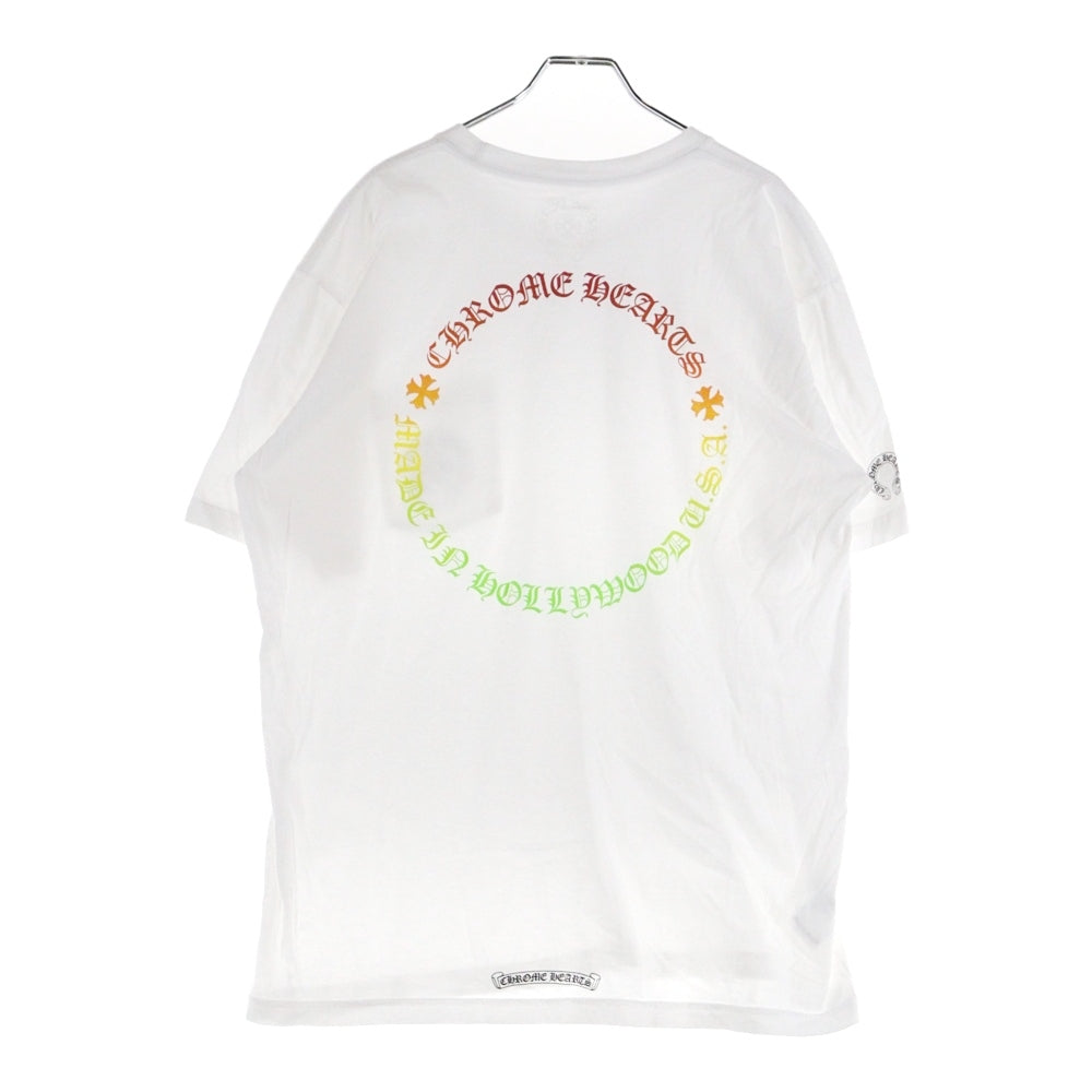 CHROME HEARTS(クロムハーツ) CH T-SHIRT グラデーション サークルロゴ 半袖Tシャツ ホワイト