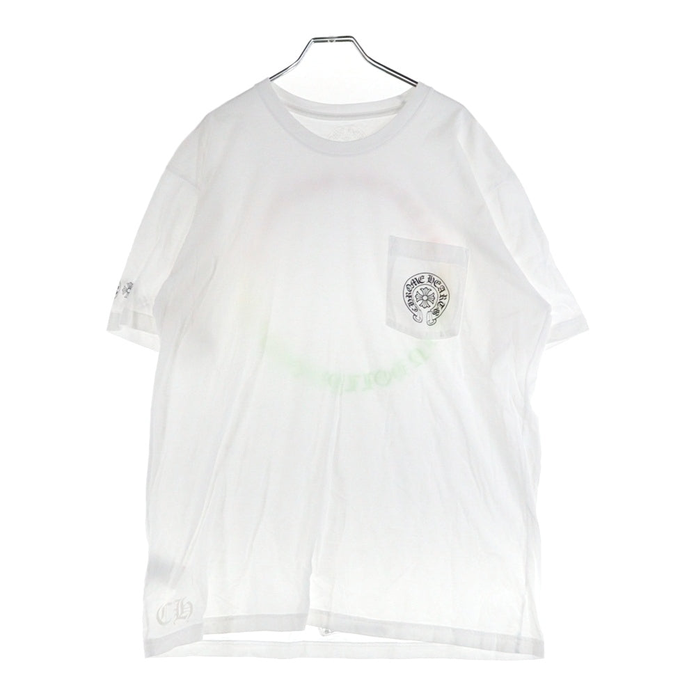 CHROME HEARTS(クロムハーツ) CH T-SHIRT グラデーション サークルロゴ 半袖Tシャツ ホワイト