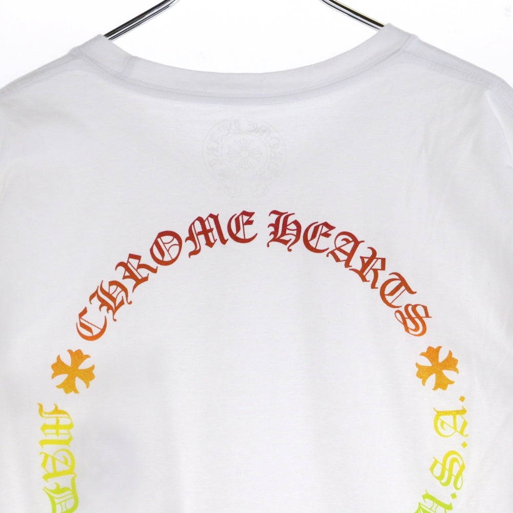 CHROME HEARTS(クロムハーツ) CH T-SHIRT グラデーション サークルロゴ 半袖Tシャツ ホワイト