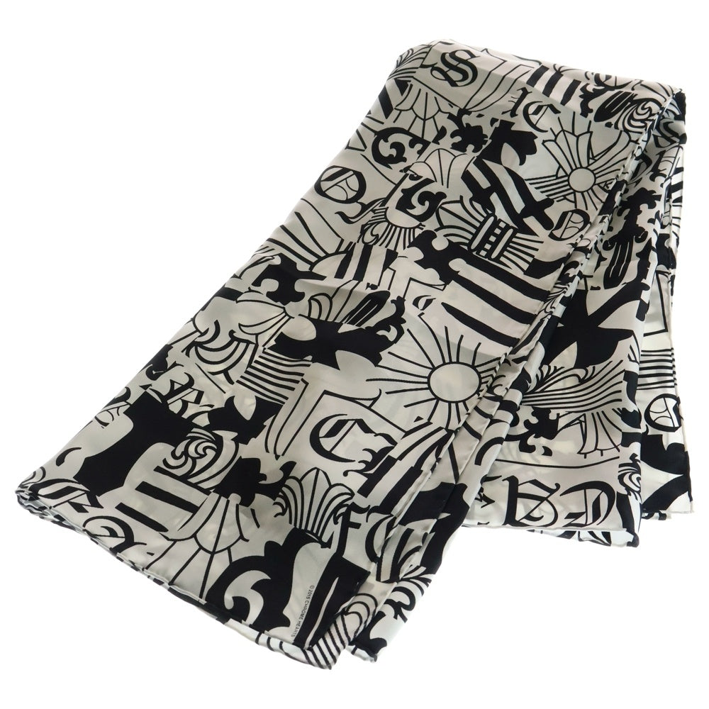 CHROME HEARTS(クロムハーツ) CH SILK SCARF 総柄 シルクスカーフ ホワイト