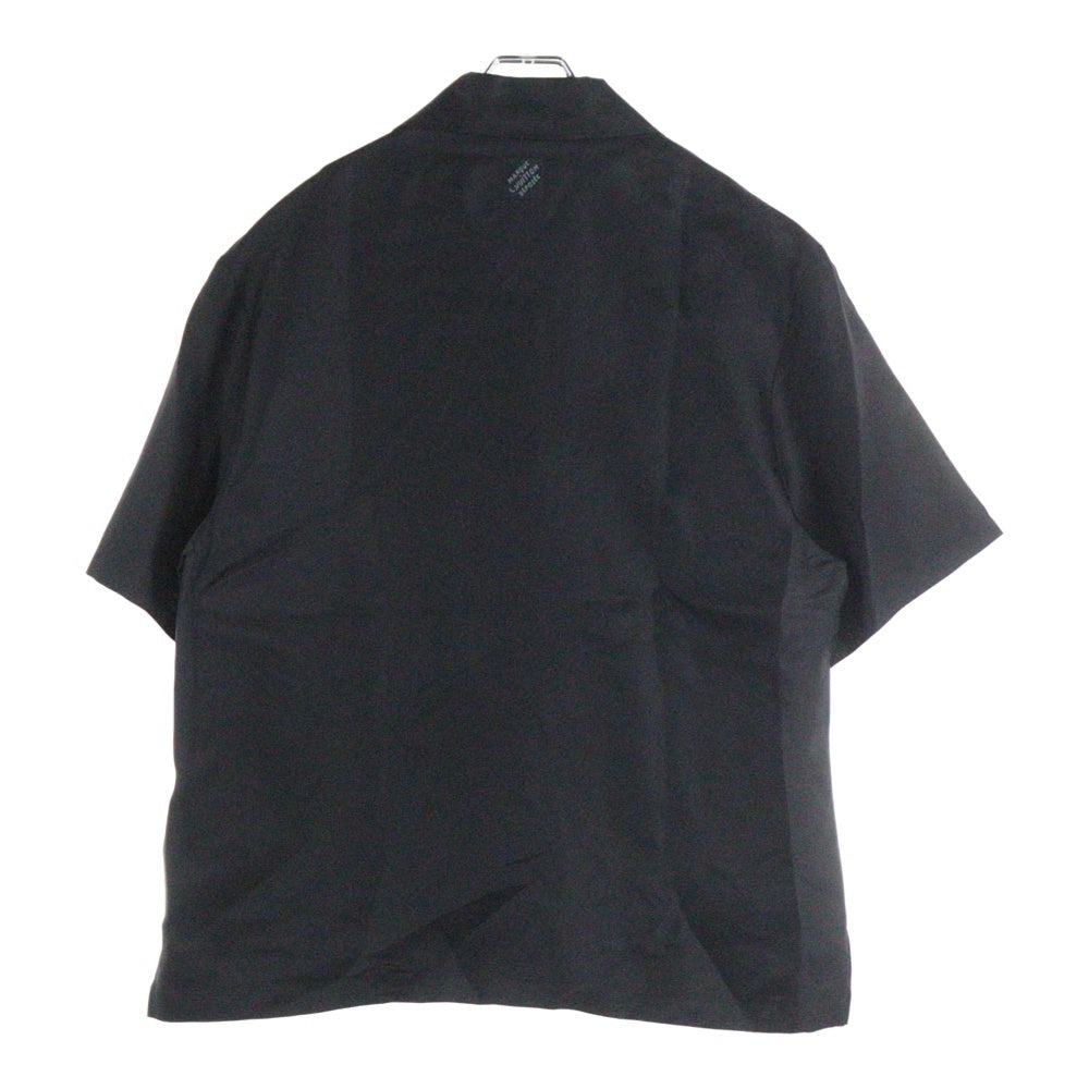 LOUIS VUITTON(ルイヴィトン) 25AW LV Flower Logo Silk Short Sleeve Shirt シルク半袖シャツ ブラック RM252M YJV HTS72W