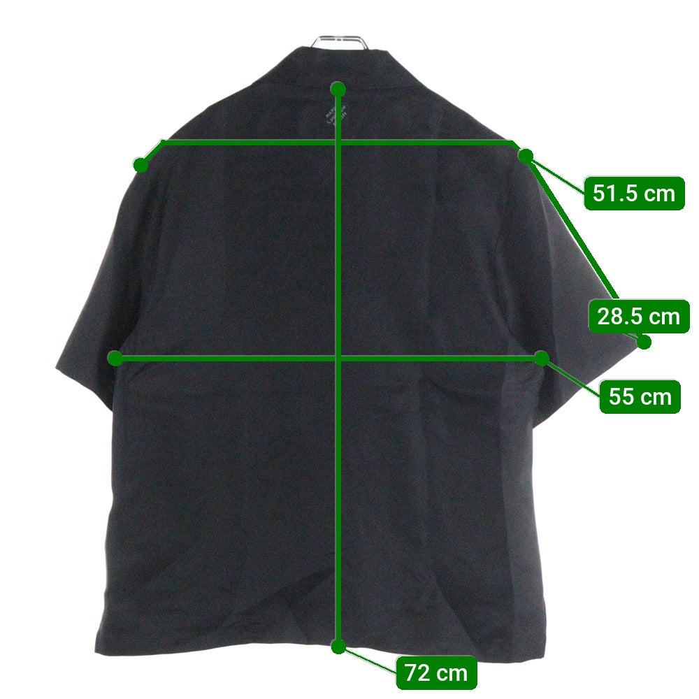 LOUIS VUITTON(ルイヴィトン) 25AW LV Flower Logo Silk Short Sleeve Shirt シルク半袖シャツ ブラック RM252M YJV HTS72W
