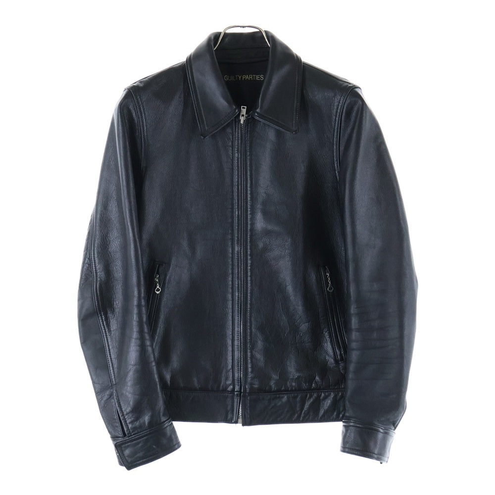 WACKO MARIA(ワコマリア) Steer Hide Lining Leather Jacket シングルライダースジャケット レザージャケット ブラック
