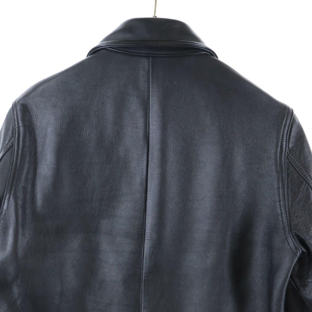WACKO MARIA(ワコマリア) Steer Hide Lining Leather Jacket シングルライダースジャケット レザージャケット ブラック
