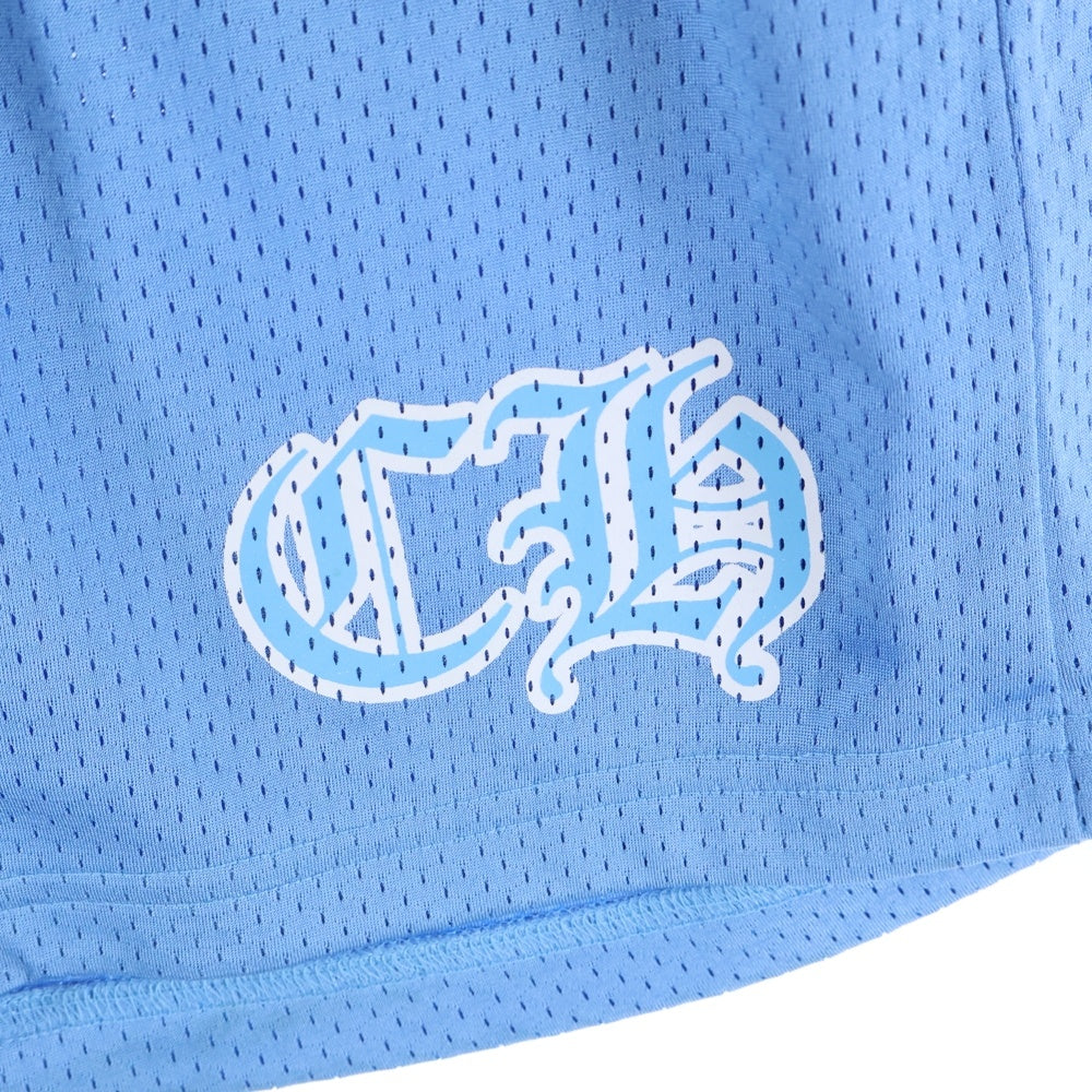 CHROME HEARTS(クロムハーツ) MESH VARSITY SHORTS CHプリントメッシュハーフパンツ ショーツ ブルー