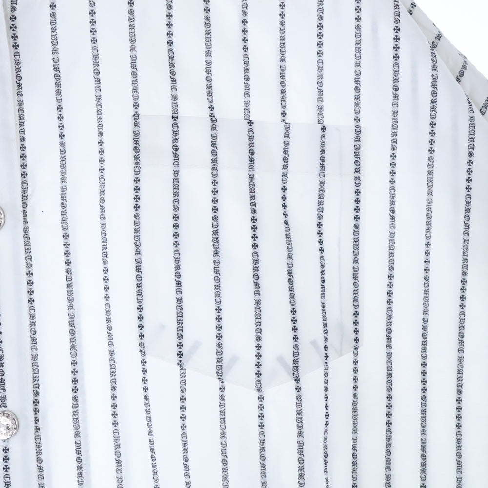 CHROME HEARTS(クロムハーツ) LOOSEENDS CH STRIPE SHIRTS ルーズエンド CHロゴ ストライプ 長袖シャツ