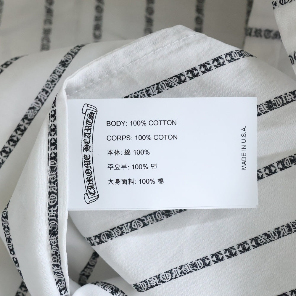 CHROME HEARTS(クロムハーツ) LOOSEENDS CH STRIPE SHIRTS ルーズエンド CHロゴ ストライプ 長袖シャツ