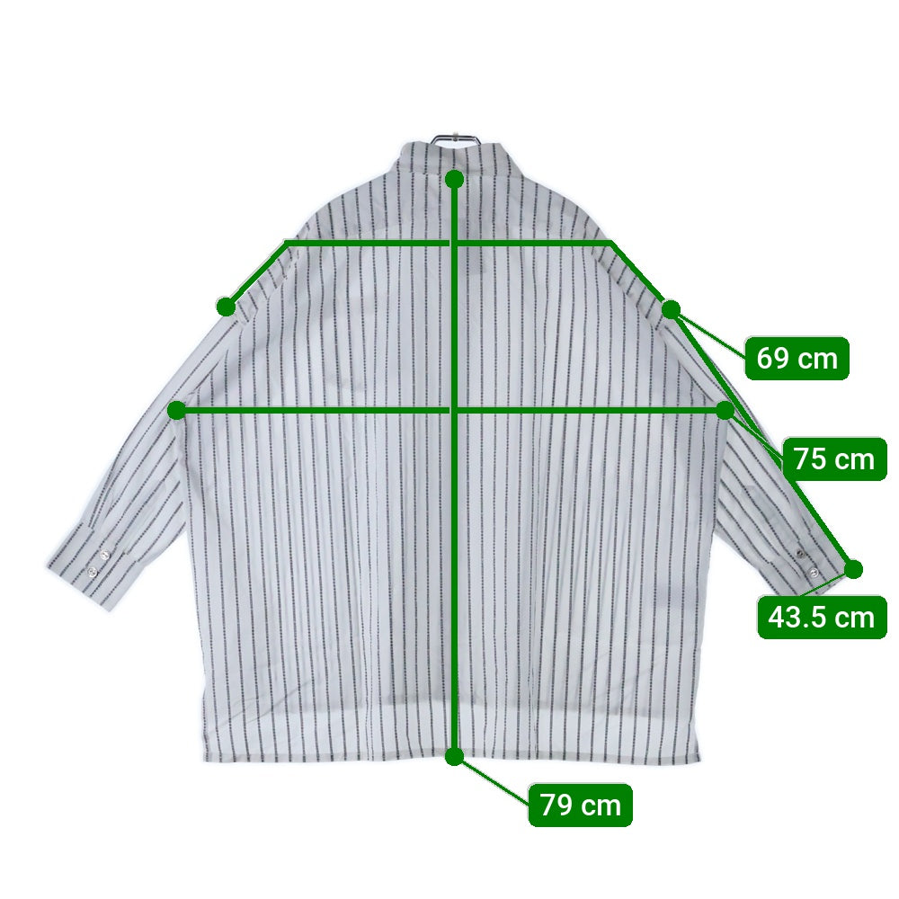CHROME HEARTS(クロムハーツ) LOOSEENDS CH STRIPE SHIRTS ルーズエンド CHロゴ ストライプ 長袖シャツ