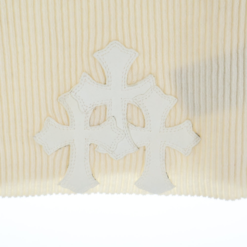 CHROME HEARTS(クロムハーツ) CEM CRS M CAHMER LIB SWEATER セメタリークロス ニットセーター レディース ホワイト