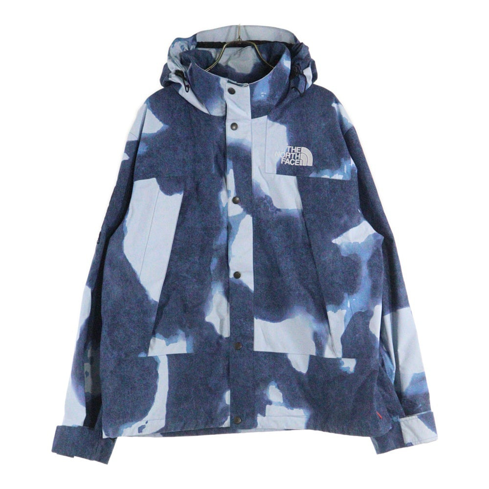SUPREME(シュプリーム) 21AW×THE NORTH FACE Bleached Denim Print Mountain Jacket ザノースフェイス ブリーチデニムプリントマウンテンジャケット ブルー NP52100I