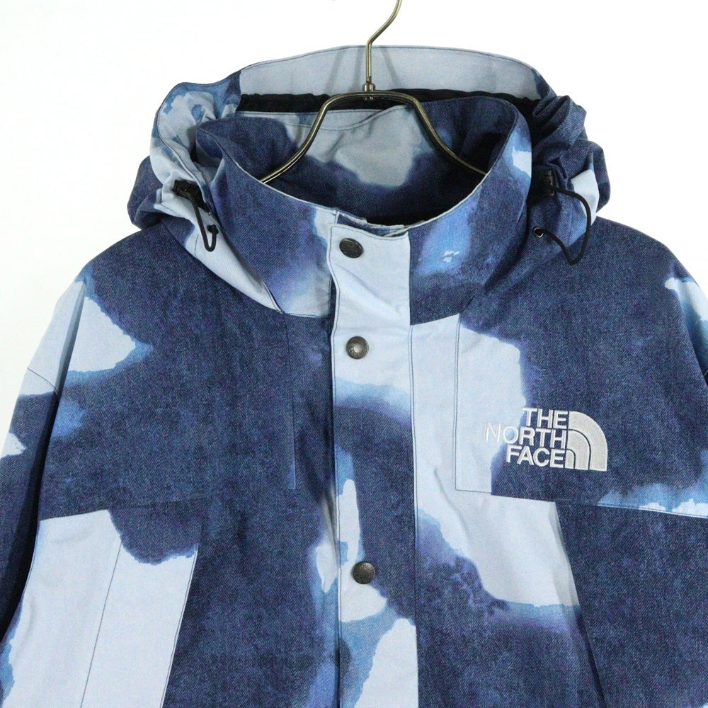 SUPREME(シュプリーム) 21AW×THE NORTH FACE Bleached Denim Print Mountain Jacket ザノースフェイス ブリーチデニムプリントマウンテンジャケット ブルー NP52100I
