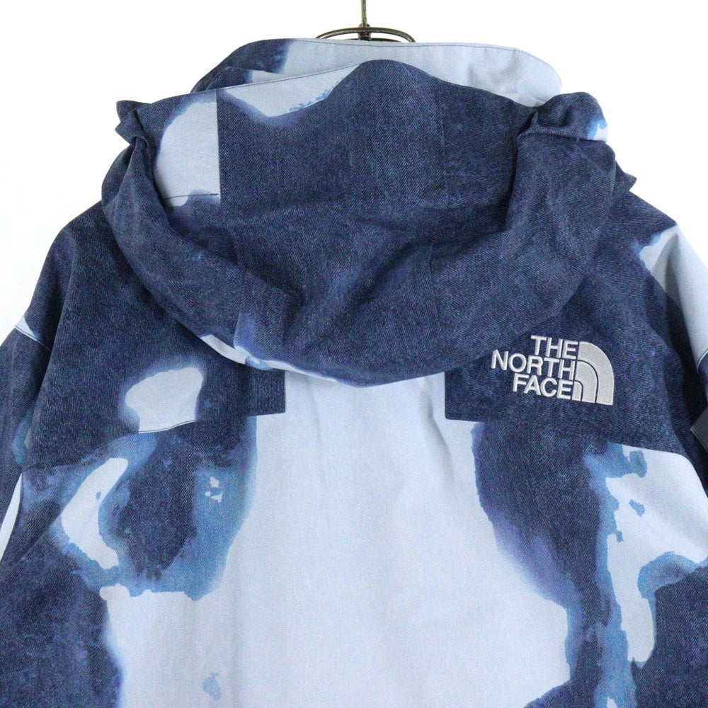 SUPREME(シュプリーム) 21AW×THE NORTH FACE Bleached Denim Print Mountain Jacket ザノースフェイス ブリーチデニムプリントマウンテンジャケット ブルー NP52100I