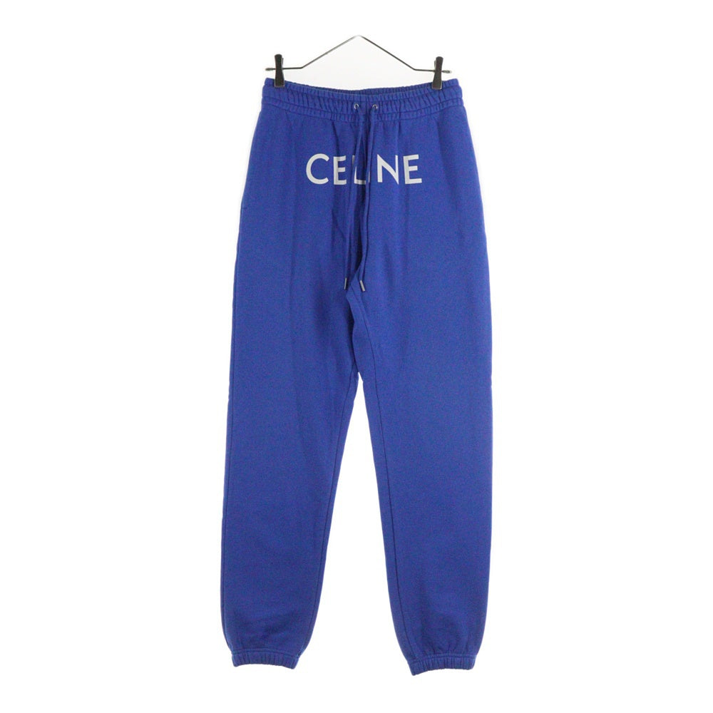 CELINE(セリーヌ) 21SS Sweatpants ロゴプリント スウェットパンツ ブルー 2Z056052H