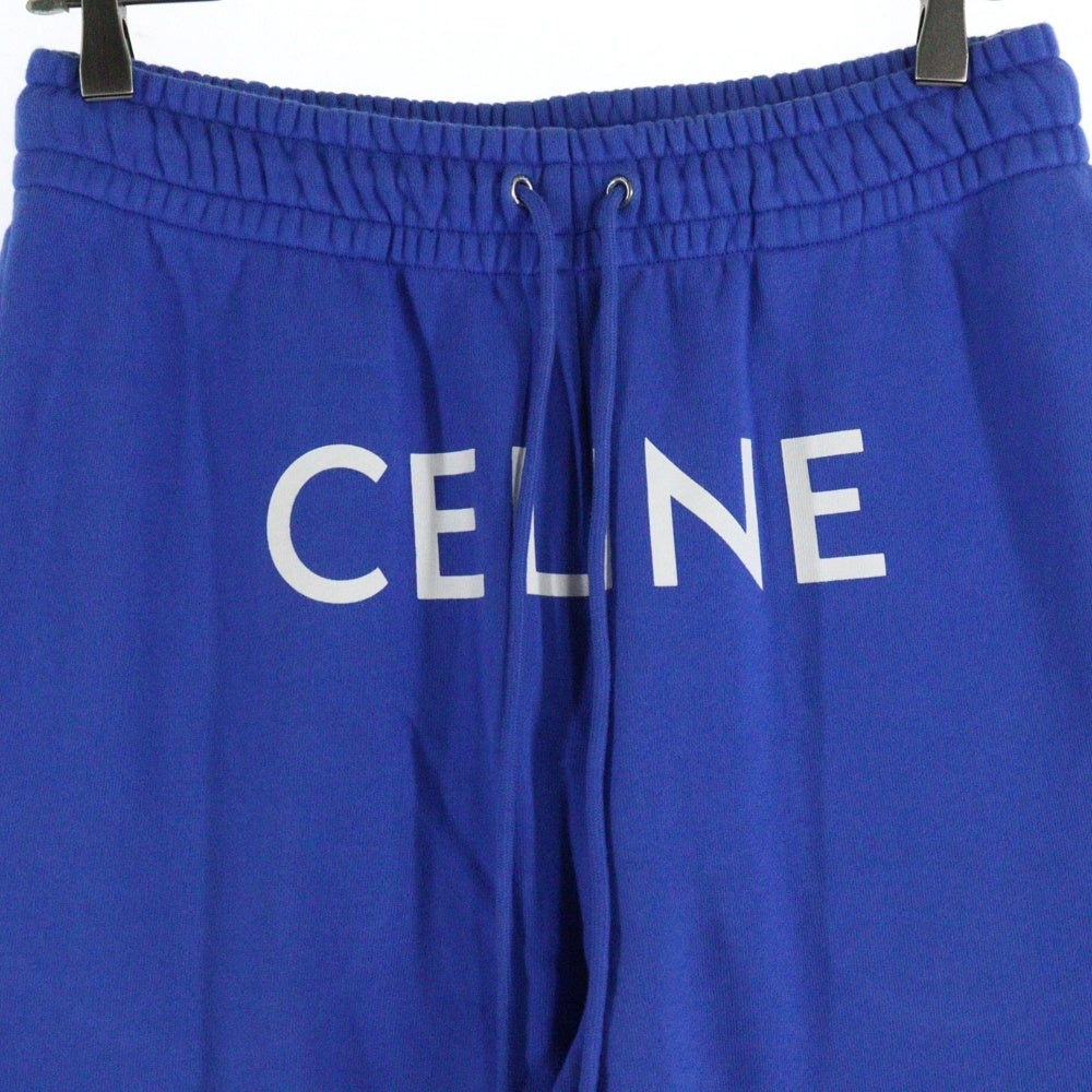 CELINE(セリーヌ) 21SS Sweatpants ロゴプリント スウェットパンツ ブルー 2Z056052H