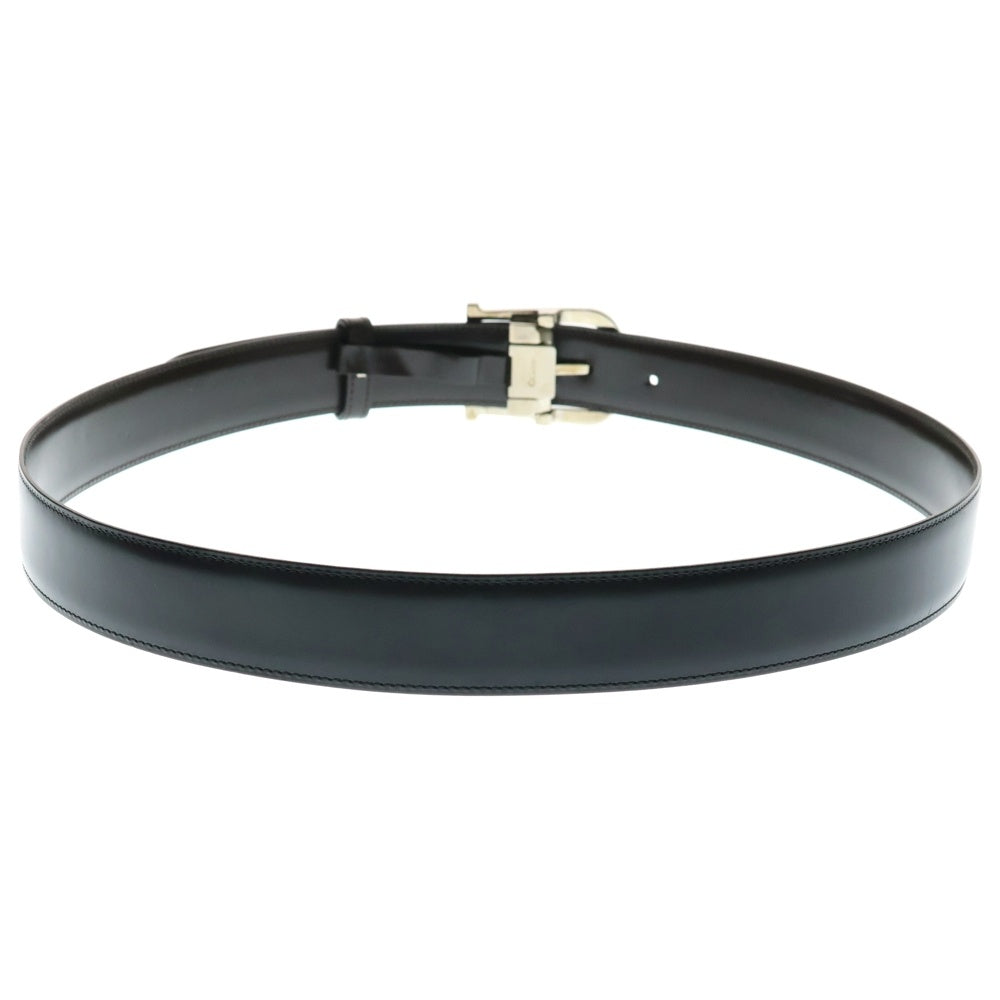 Cartier(カルティエ) C Alonger Leather Belt Cアロンジェ シルバーバックル リバーシブルベルト ブラック/ブラウン