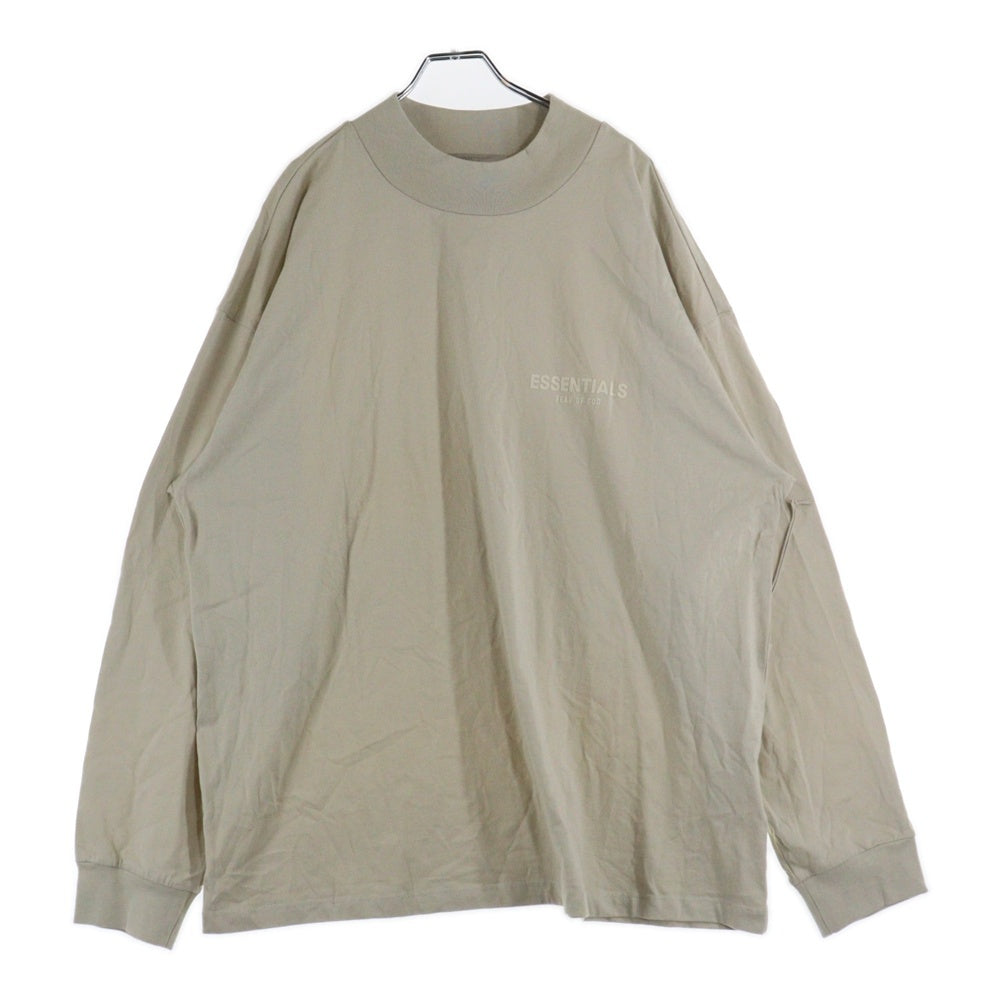 FEAR OF GOD ESSENTIALS(フィアオブゴッド エッセンシャルズ) L/S T-SHIRT フェルトロゴ 長袖Tシャツ ロンT ベージュ