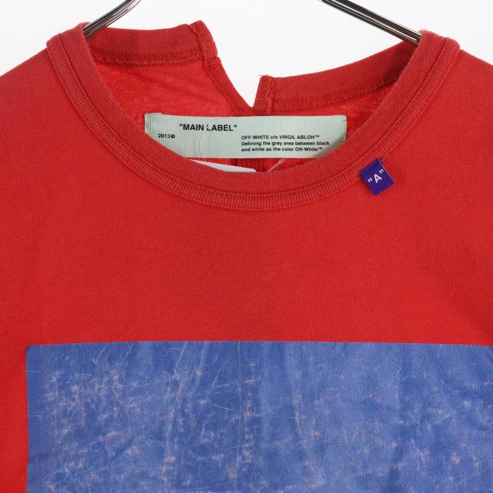 OFF-WHITE(オフホワイト) 18AW Bernini Over T-Shirt ベルニーニ 半袖Tシャツ レッド OMAA032F18185011