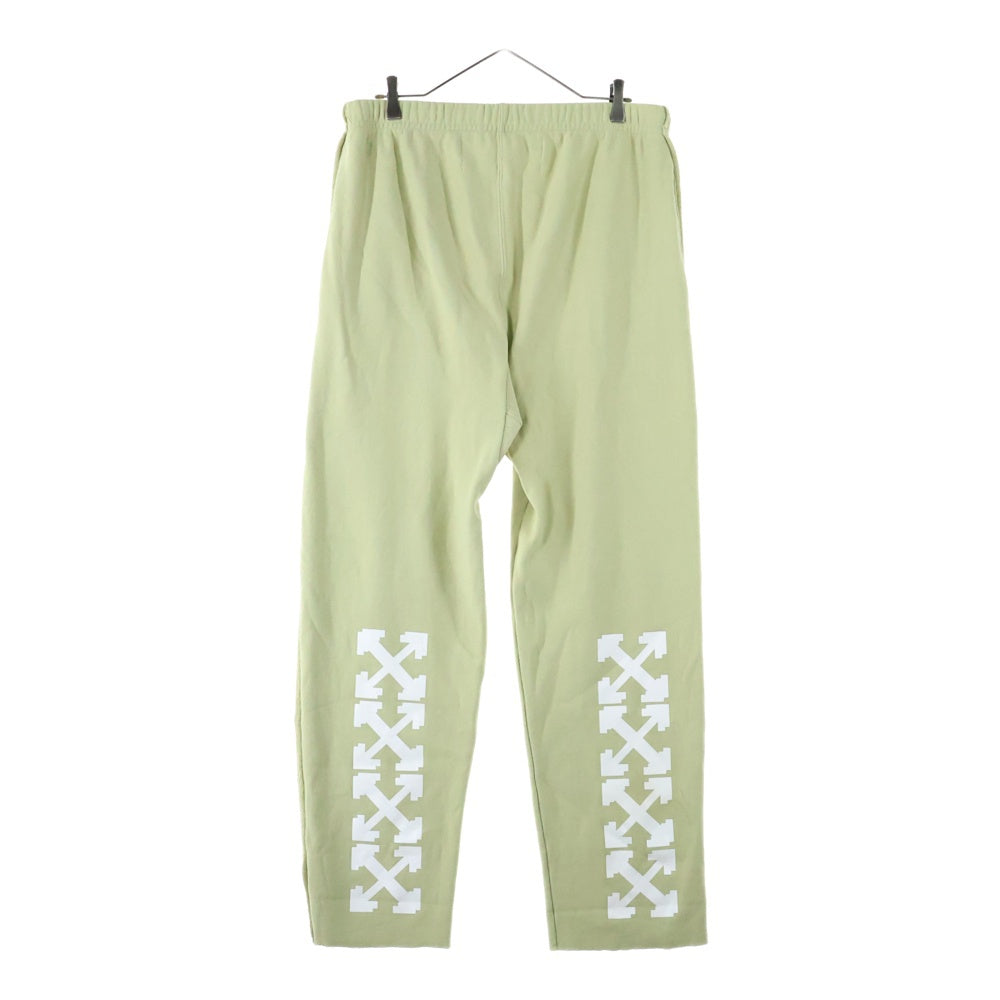 OFF-WHITE(オフホワイト) 18SS ×Champion Sweatpants チャンピオン 刺繍スウェットパンツ グリーン OMCH002S18875049