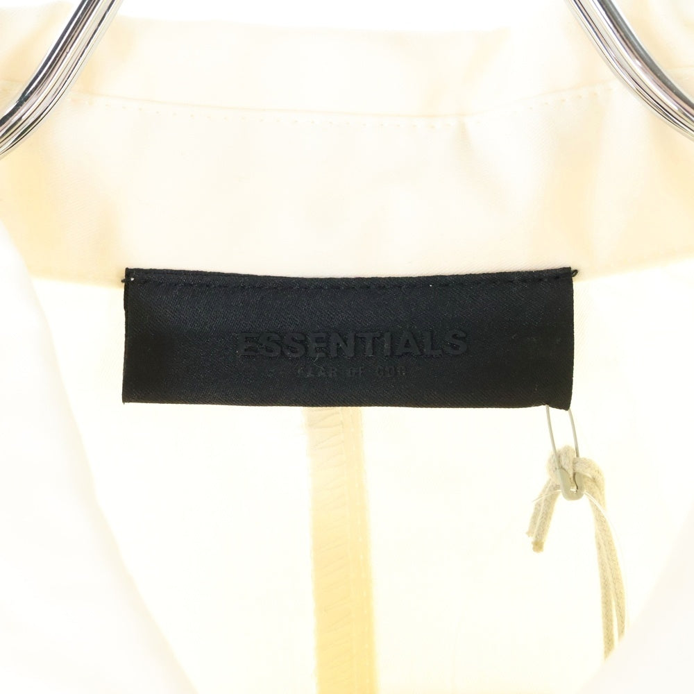 FEAR OF GOD ESSENTIALS(フィアオブゴッド エッセンシャルズ) L/S SHIRT オーバーサイズ長袖シャツ アイボリー