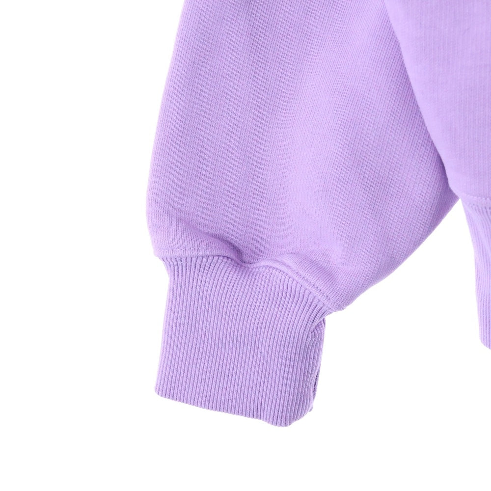 AMI Alexandre Mattiussi(アミアレクサンドルマテュッシ) Hoodie ハートロゴ刺繍 プルオーバースウェットパーカー フーディー パープル E21HJ058.747