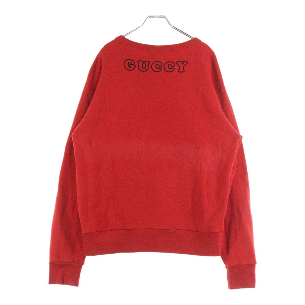 GUCCI(グッチ) Sweatshirt 井出ちかえ クルーネックスウェットトレーナー レッド 475532 X3P45