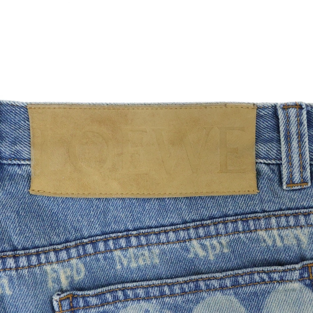 LOEWE(ロエベ) Paula's Ibiza Moon Denim Short パウラズ イビザ ムーン デニムショーツ インディゴ レディース S616Y11X01