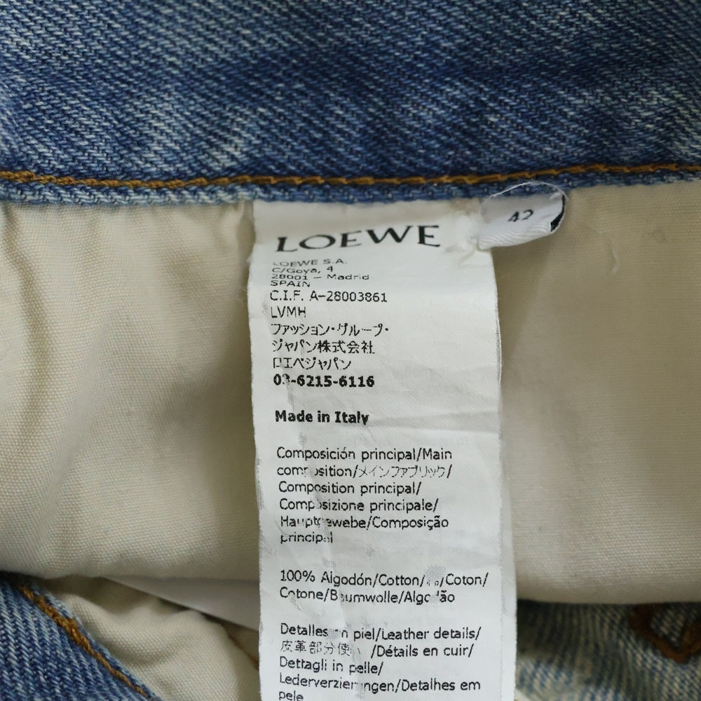 LOEWE(ロエベ) Paula's Ibiza Moon Denim Short パウラズ イビザ ムーン デニムショーツ インディゴ レディース S616Y11X01