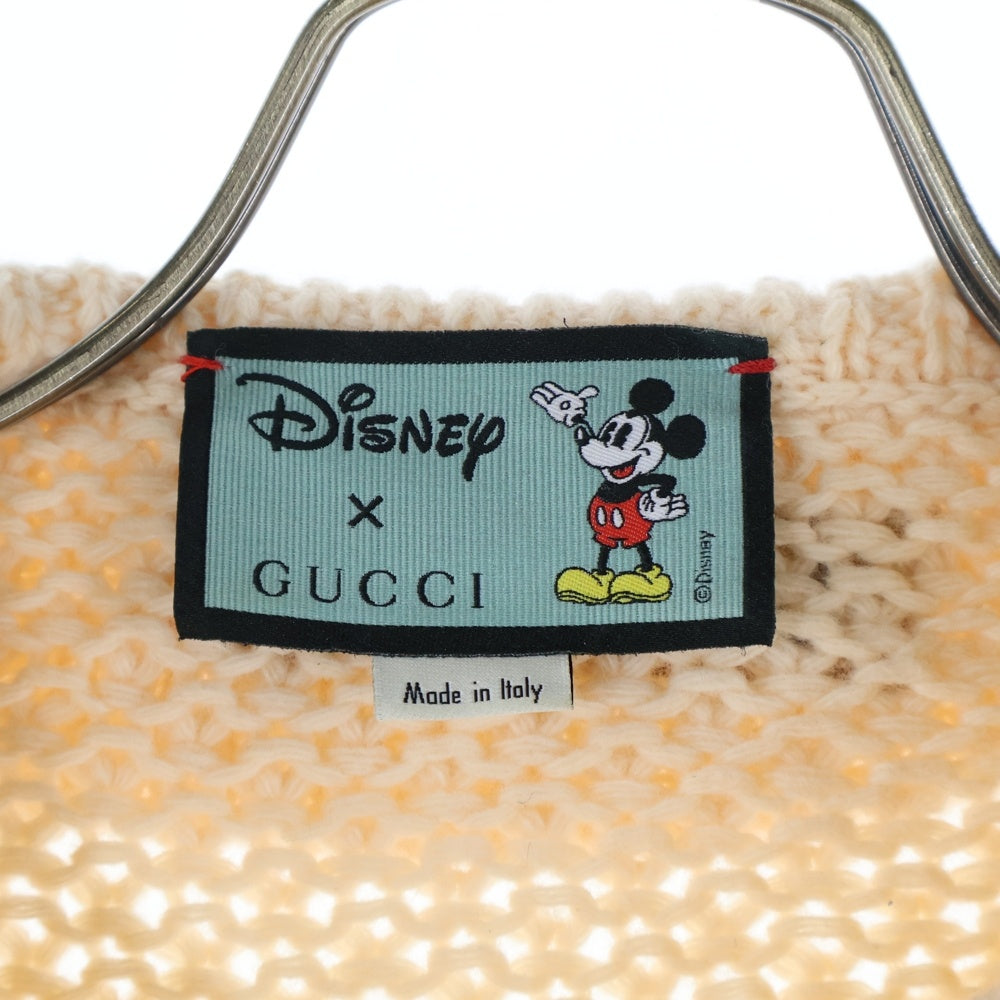 GUCCI(グッチ) ×Disney Embroidered Mickey Mouse Sweater ディズニー ニットセーター アイボリー 599245 XKA37