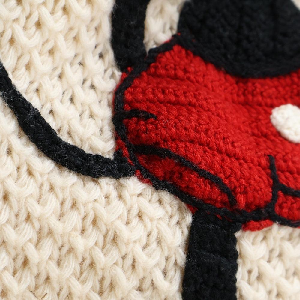 GUCCI(グッチ) ×Disney Embroidered Mickey Mouse Sweater ディズニー ニットセーター アイボリー 599245 XKA37