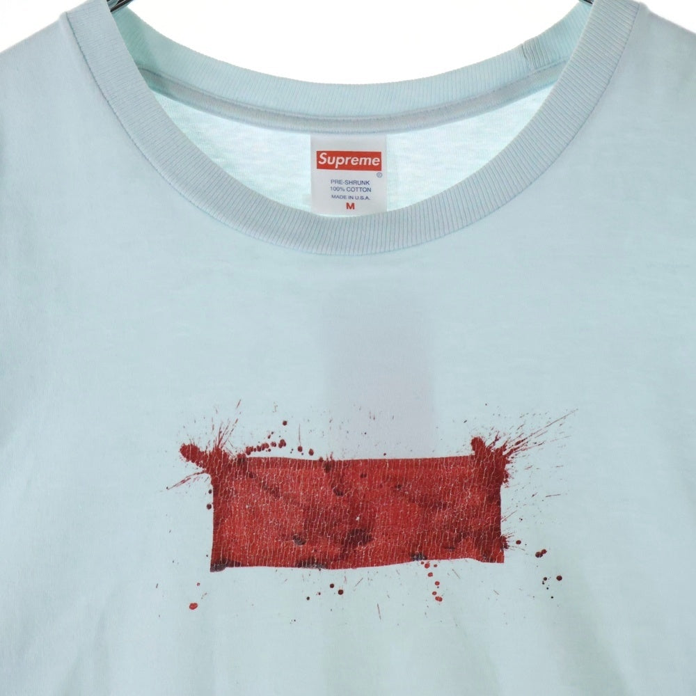 SUPREME(シュプリーム) 22SS Ralph Steadman Box Logo Tee ラルフ ステッドマン ボックスロゴ 半袖Tシャツ ブルー